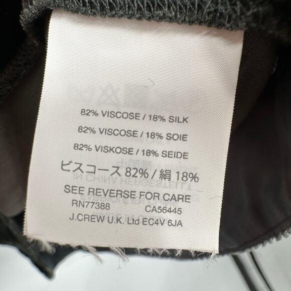 MADEWELL Short Sleeve Choker Collar Velvet Silk Blend Blouse H1947 // XXS - Picture 6 of 9